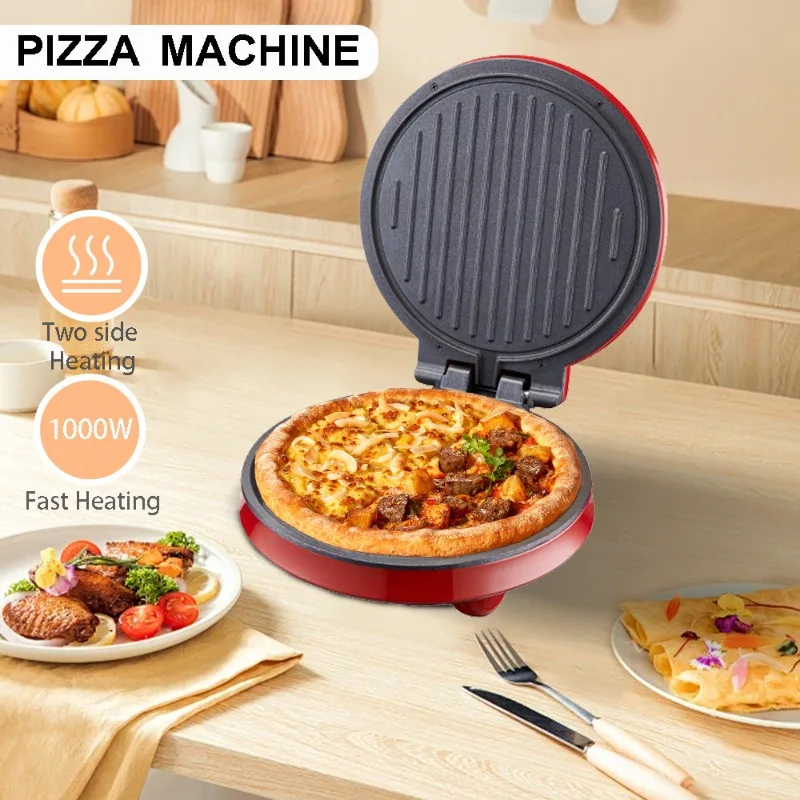 Waffle Cone Maker - 110V Electric Pizza Machine, Double-sided Heating