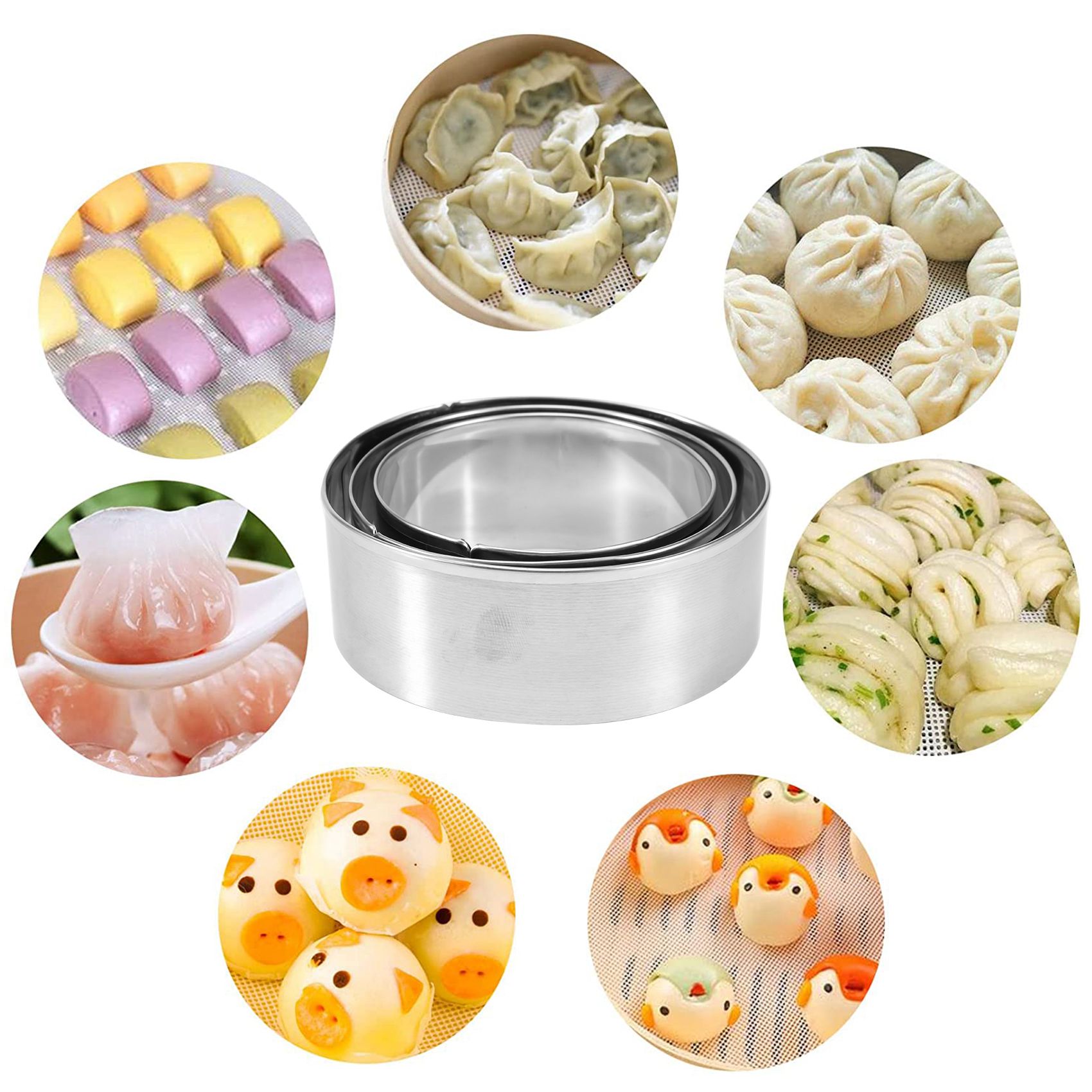 FAST-Dumplings Maker 8 Pcs, Pr - Dumpling Press Set ulasan dan harga