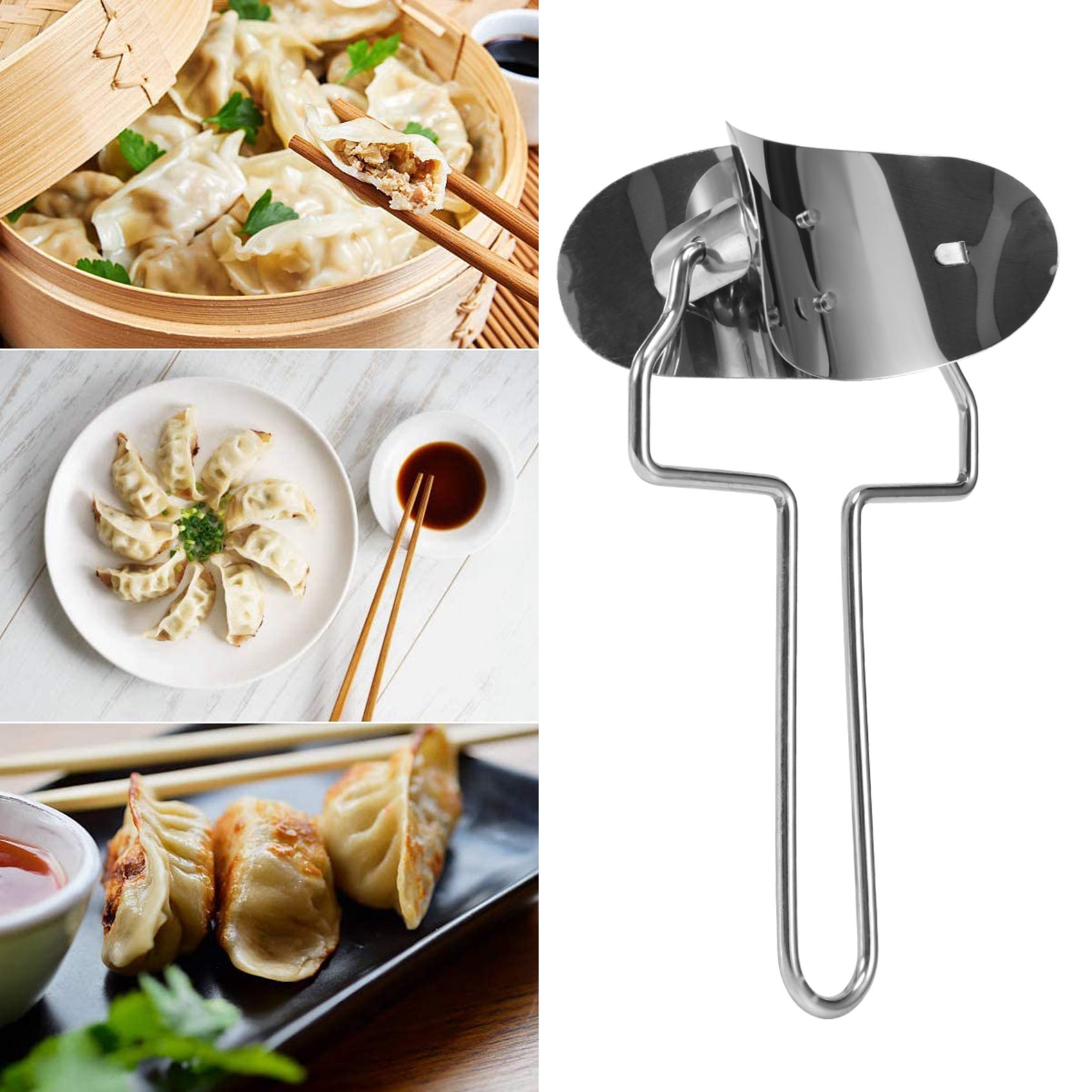 ABKW-Dumplings Maker 8 Pcs, Pr - Dumpling Press Set ulasan dan harga