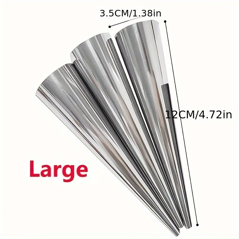 6pcs, Cone Roll Stainless Stee - Danish Pancake Pan ulasan dan harga